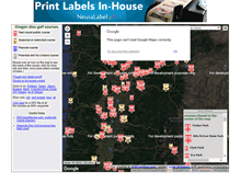 Tablet Screenshot of oregondiscgolf.com